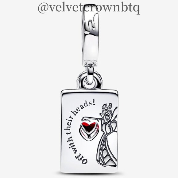 Pandora Disney Villains Queen of Hearts Double Dangle Charm - Picture 2 of 5